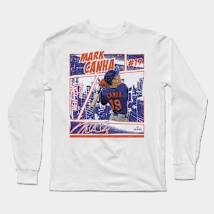 Mark Canha New York M Comic Long Sleeve T-Shirt